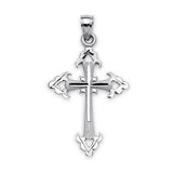 Cross Pendant in 14K White Gold