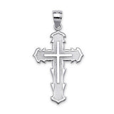 Cross Pendant in 14K White Gold