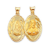 Guadalupe Double-Sided Pendant in 14K Gold