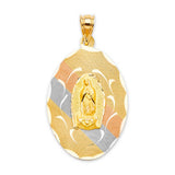Guadalupe Pendant in 14K Tri-Color Gold