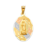 Guadalupe Pendant in 14K Tri-Color Gold