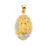Guadalupe Pendant in 14K Tri-Color Gold