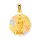 Guadalupe Pendant in 14K Tri-Color Gold