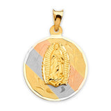 Guadalupe Pendant in 14K Tri-Color Gold