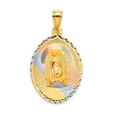 Guadalupe Pendant in 14K Tri-Color Gold