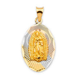 Guadalupe Pendant in 14K Tri-Color Gold