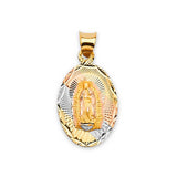 Guadalupe Pendant in 14K Tri-Color Gold
