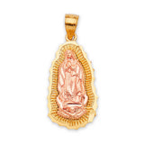 Guadalupe Ladies Pendant in 14K Two-Tone Gold