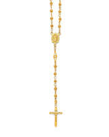 26'' Crucifix Five-Decade Rosary Necklace in 14K Gold