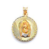 Guadalupe Pendant in 14K Tri-Color Gold