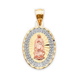 Guadalupe Pendant in 14K Tri-Color Gold