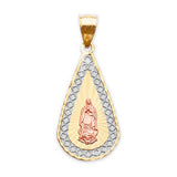 Guadalupe Pendant in 14K Tri-Color Gold