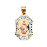 Guadalupe Pendant in 14K Tri-Color Gold