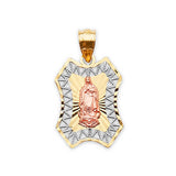 Guadalupe Pendant in 14K Tri-Color Gold