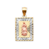 Guadalupe Pendant in 14K Tri-Color Gold