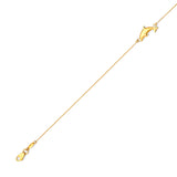 Adjustable 9"-10" Dolphin Link Anklet in 14K Gold