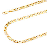 Semi-Solid Mariner Chain in 14K Gold