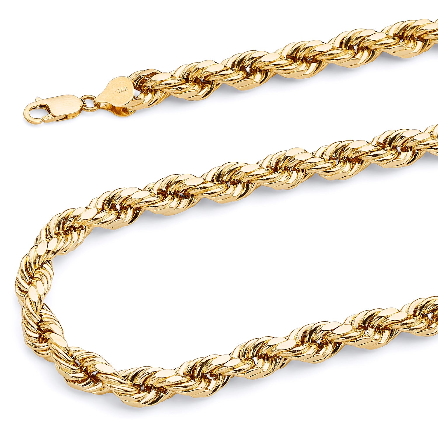 Semi-Solid Rope Chain in 14K Gold – Oro Club