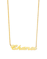 17'' Personalized Charm Necklace in 14K Gold