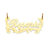 Personalized Ladies Pendant in 14K Gold