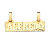 Personalized Mens Pendant in 14K Gold