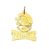 Personalized Pendant in 14K Gold