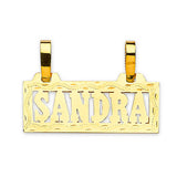 Personalized Pendant in 14K Gold