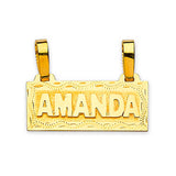 Personalized Pendant in 14K Gold