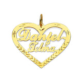 Heart Personalized Pendant in 14K Gold