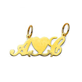 Heart Personalized Pendant in 14K Gold