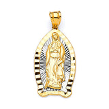 Guadalupe Pendant in 14K Two-Tone Gold