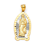 Guadalupe Pendant in 14K Two-Tone Gold