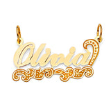 Personalized Pendant in 14K Gold