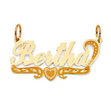 Heart Personalized Pendant in 14K Gold
