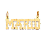 Personalized Mens Pendant in 14K Gold