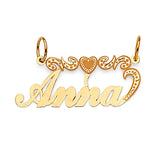 Heart Personalized Pendant in 14K Gold