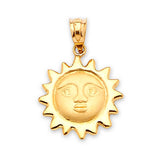 Sun Ladies Pendant in 14K Gold