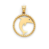 Dolphin Pendant in 14K Gold
