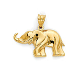 Elephant Pendant in 14K Gold