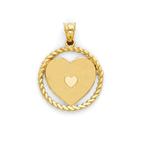 Heart Pendant in 14k Gold