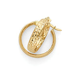 Hoop Earrings in 14K Gold