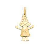 Girls Pendant in 14K Gold