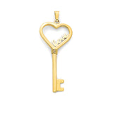Key Ladies Pendant in 14K Gold