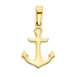 Anchor Pendant In 14K Gold