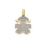 Girls Pendant in 14K Gold
