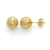 Gold Ball Stud Earrings in 14K Gold