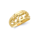 Ladies Panther Ring in 14K Gold