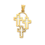 Crucifix Pendant in 14K Gold