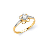 Ladies Ring in 14K Two-Tone Gold