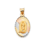 Guadalupe Pendant in 14K Tri-Color Gold